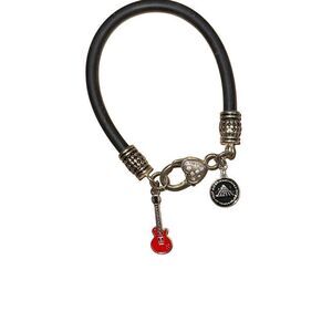 Rock and roll hall of fame bracelet guitar and charms